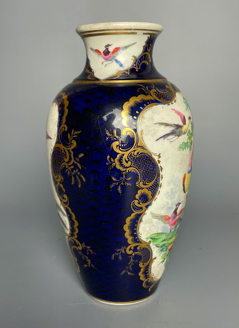 Samson, Paris 'Worcester' blue ground porcelain vase View VII