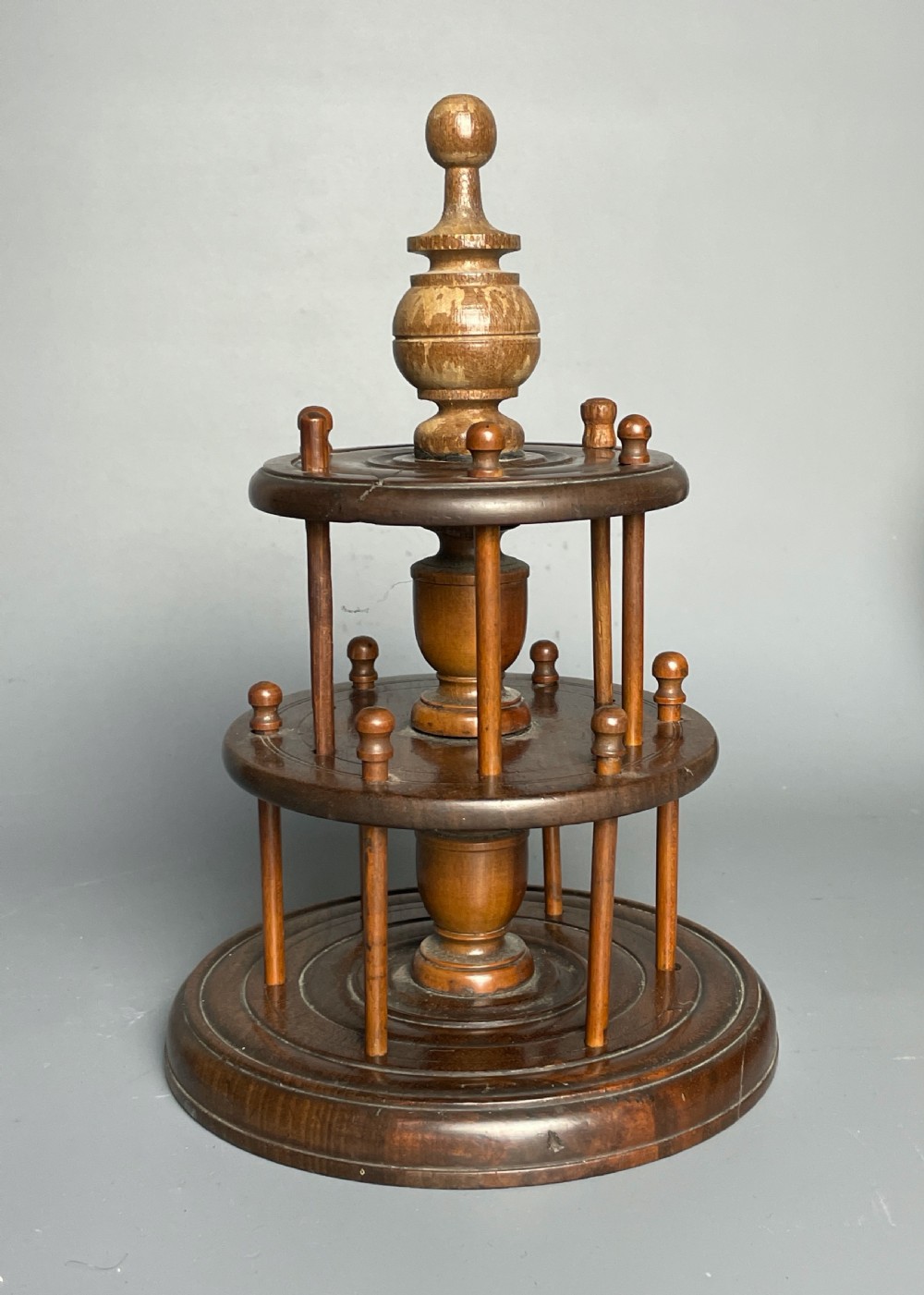 Victorian Treen Cotton Reel Bobbin Holder