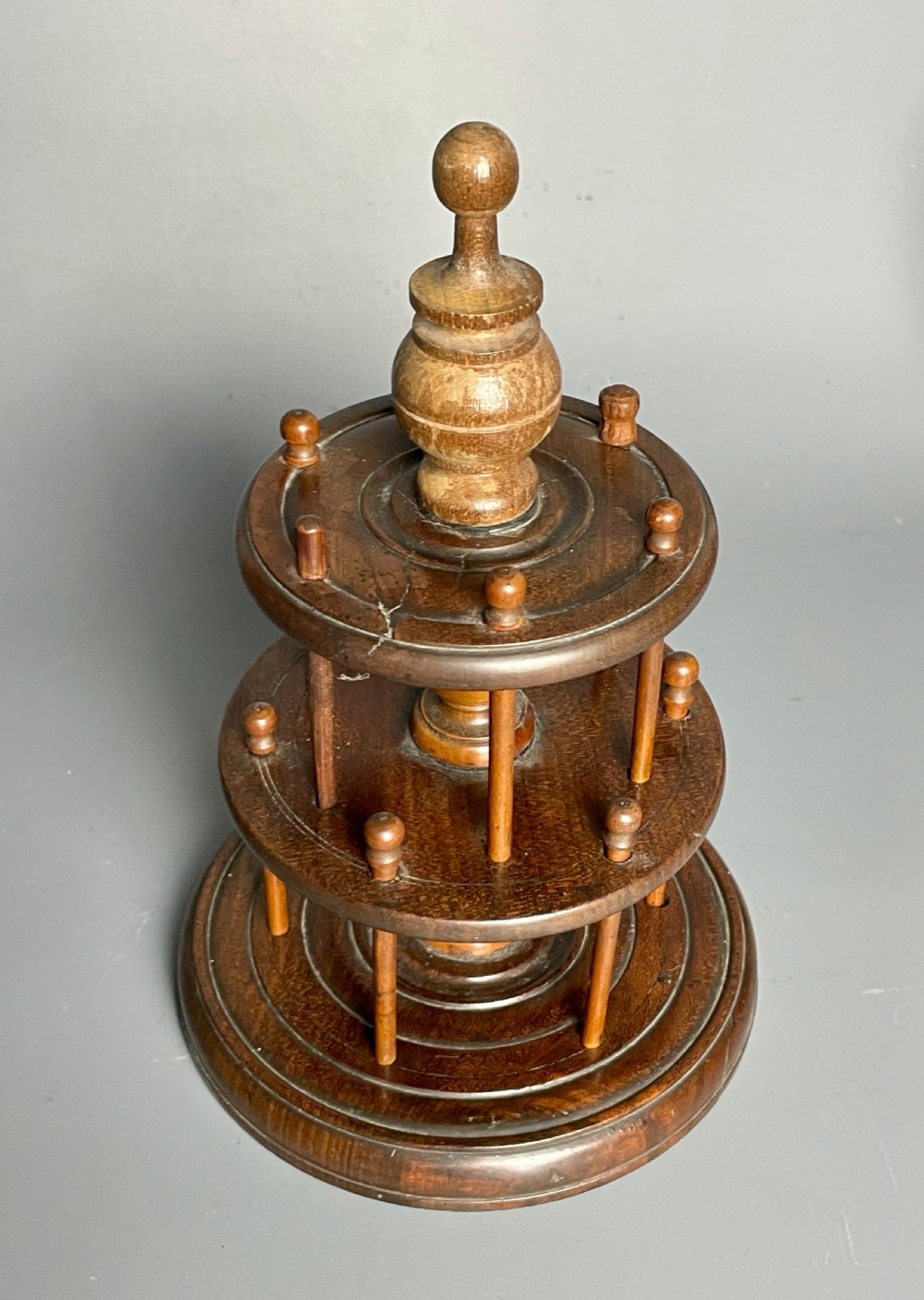 Victorian Treen Cotton Reel Bobbin Holder View II