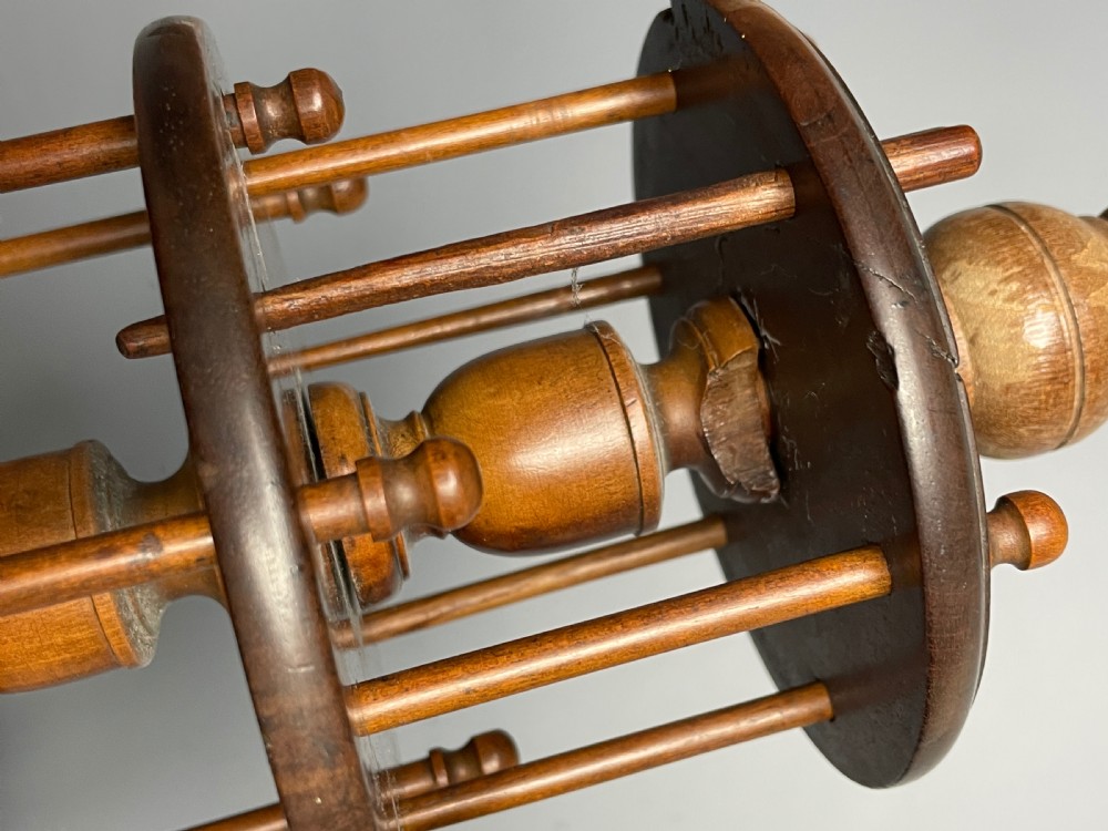 Victorian Treen Cotton Reel Bobbin Holder View IV