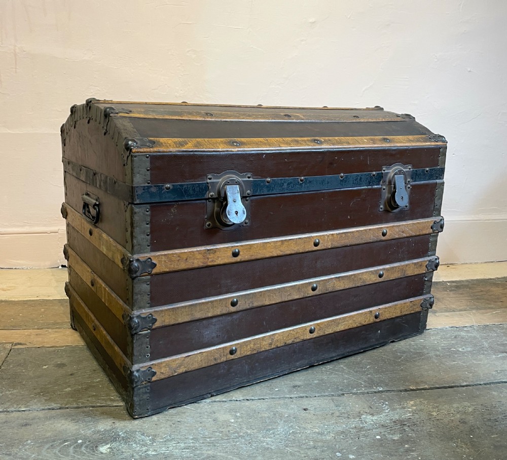 Victorian Dome Top Steamer Trunk