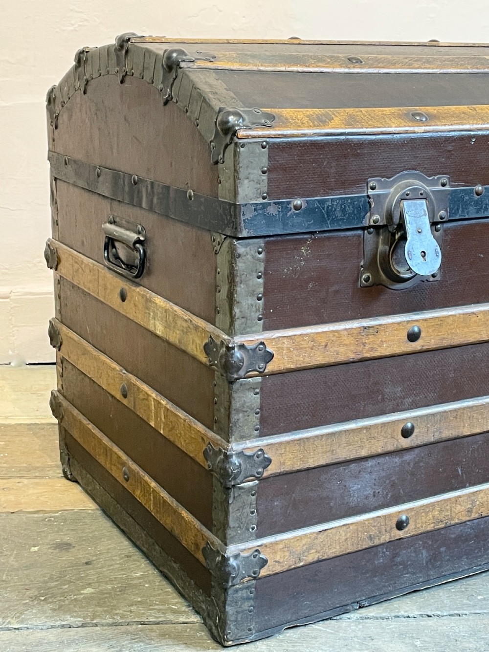 Victorian Dome Top Steamer Trunk View II