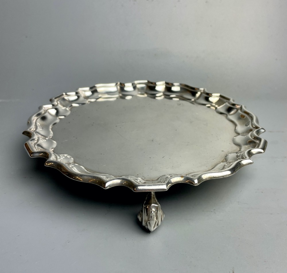 Silver Salver by Thos Bradbury & Sons, Sheffield 1914
