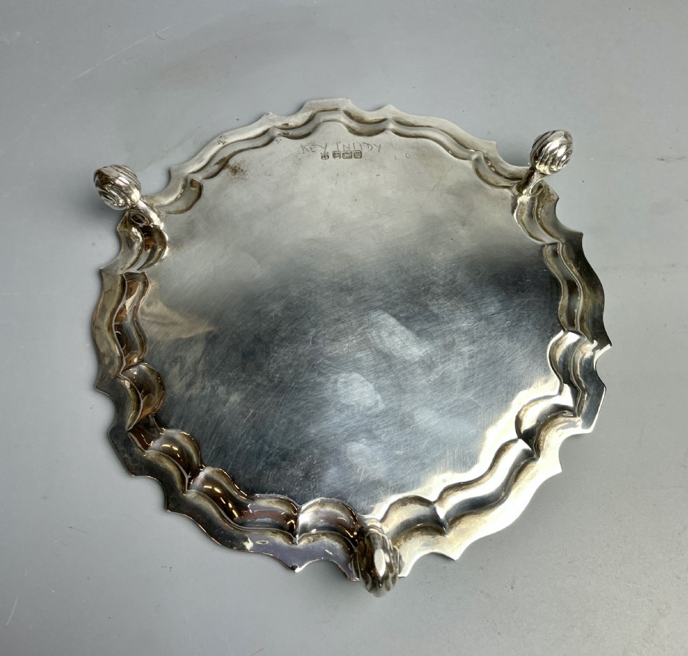 Silver Salver by Thos Bradbury & Sons, Sheffield 1914 View IV