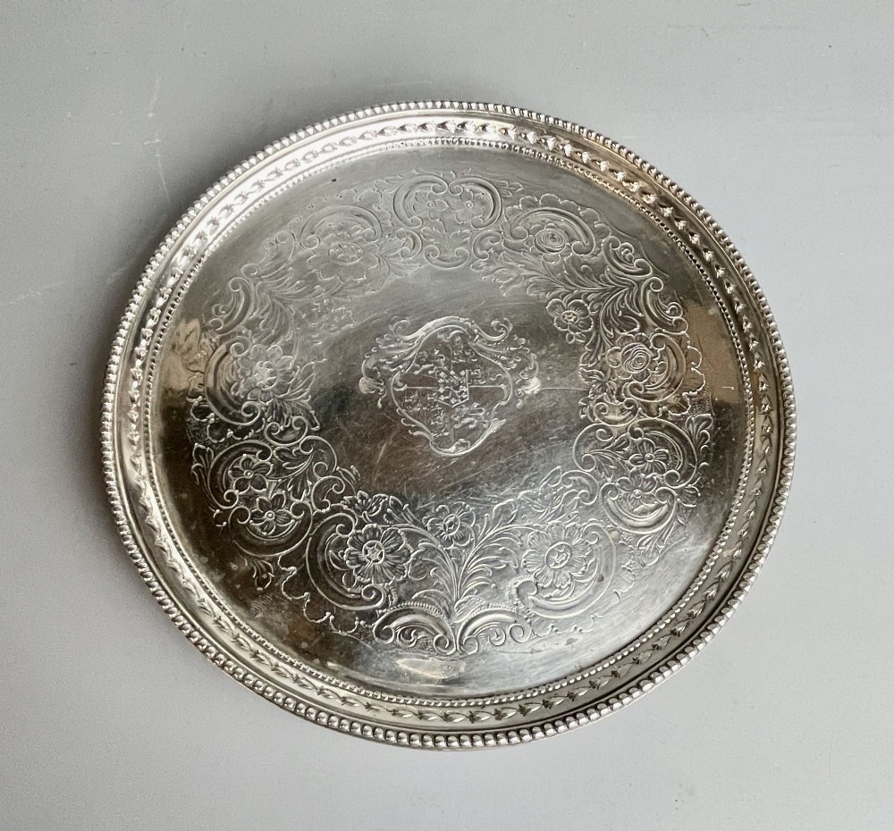Georgian Silver Salver by John Crouch I & Thos Hannam