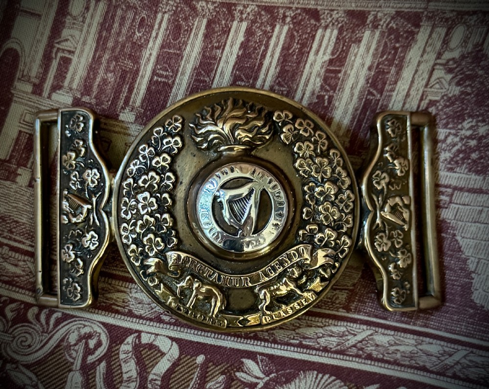 Irish Royal Dublin Fusiliers Officer's Belt Clasp View III