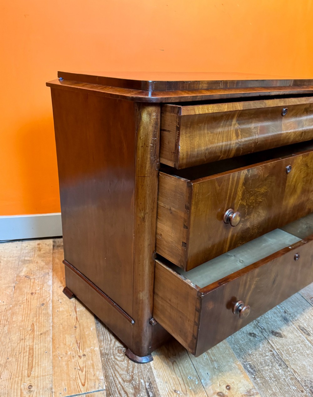 Biedermeier Mahogany Chest of Drawers View VI