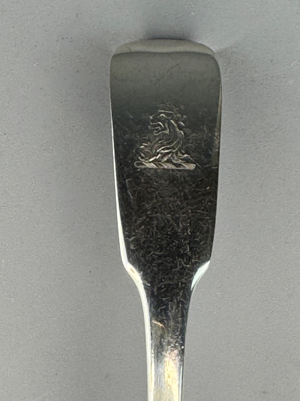 Irish Silver Britannia Standard Sauce Ladle, Thomas Farnett Dublin 1826 View II