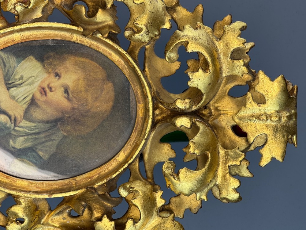Antique Florentine Carved Giltwood Frame View IV