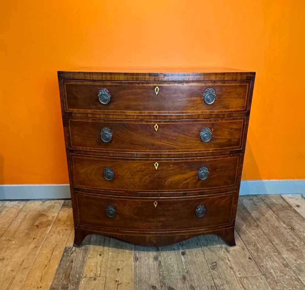 Regency Mahogany Bowfront Chest of Drawers