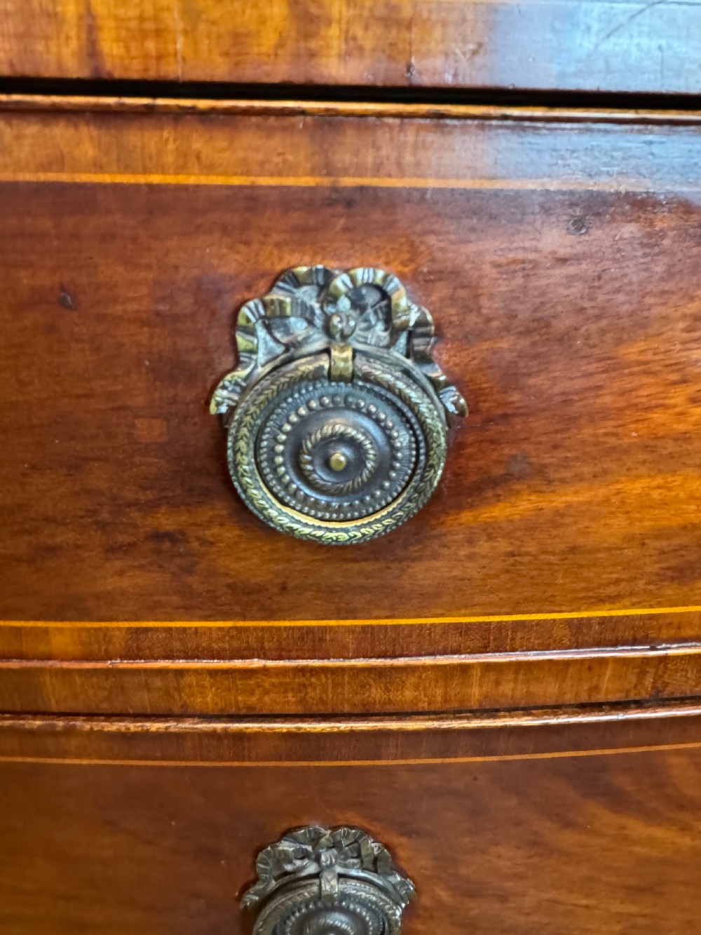 Regency Mahogany Bowfront Chest of Drawers View V