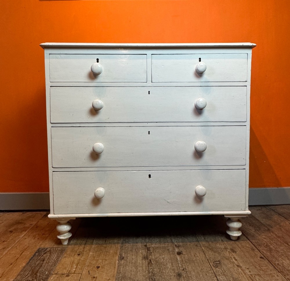 Victorian Painted Pine Chest of Drawers