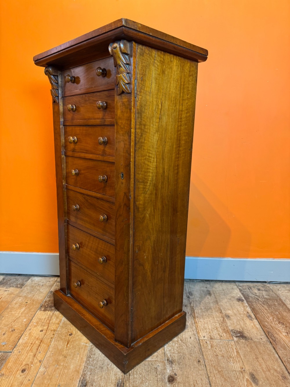 Victorian Mahogany Wellington Chest View V