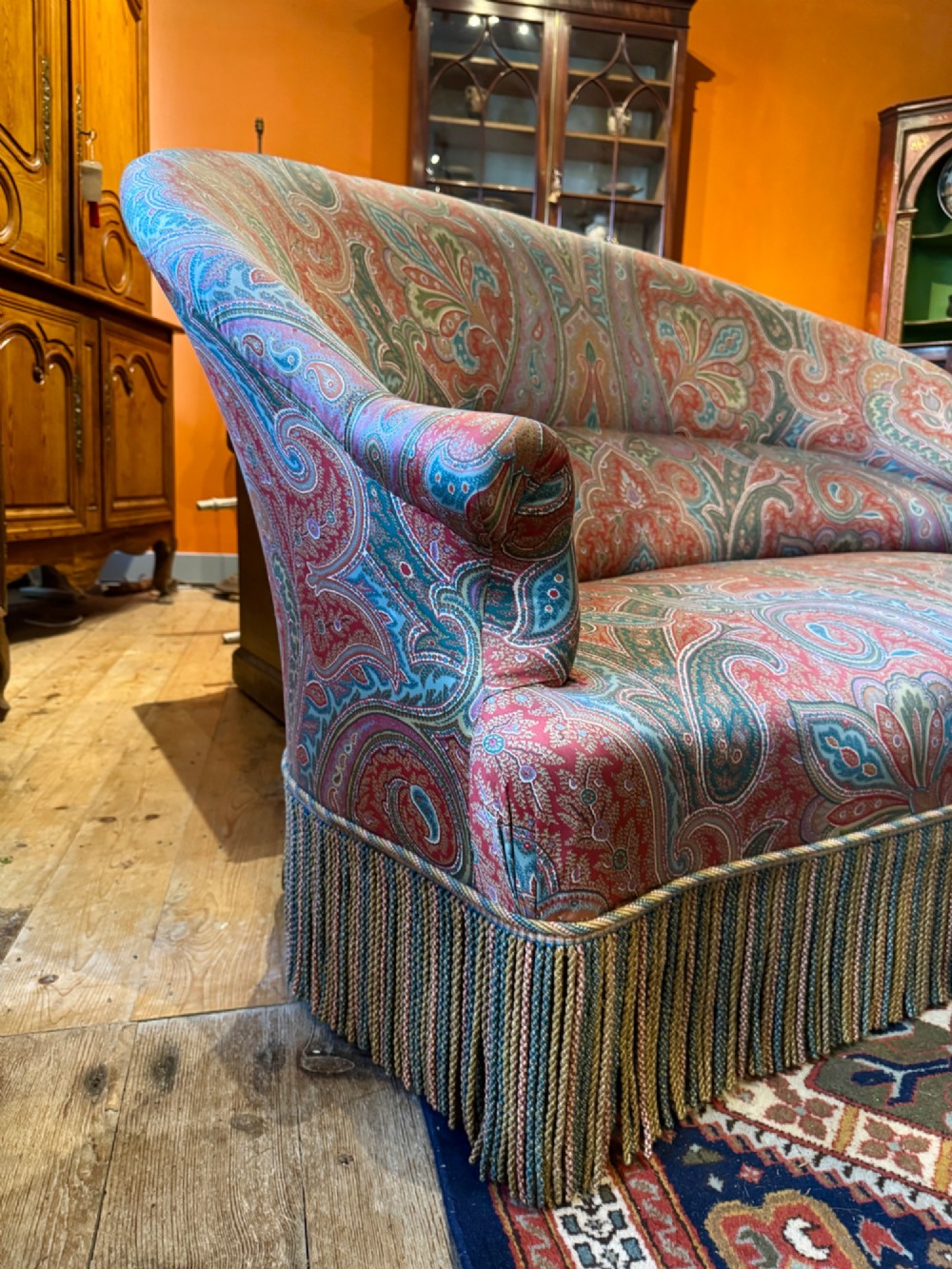 Antique French Napoleon III Two Seat Sofa View V