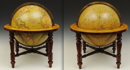 Terrestrial and Celestial Globes by Smith, London
