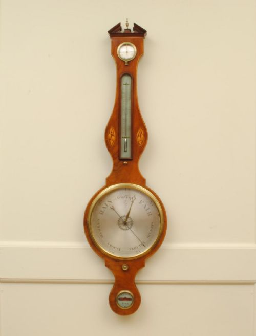 Regency Mahogany Wheel Barometer