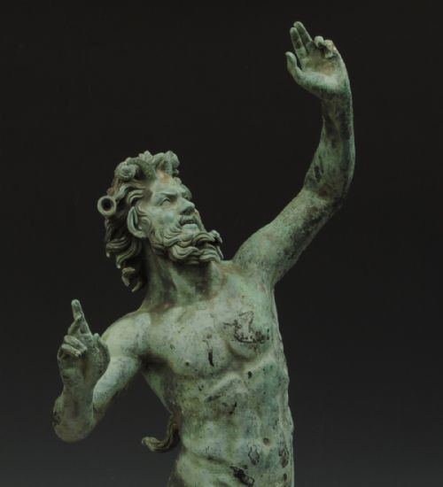 Bronze Dancing Faun of Large Size