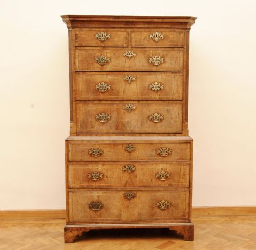 Early 18th Century Walnut Tallboy
