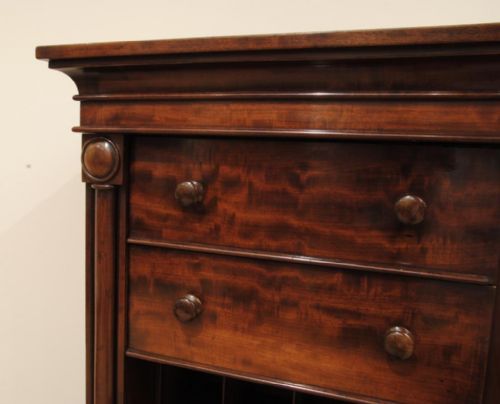 SUPERB QUALITY REGENCY PERIOD SECRETAIRE WELLINGTON CHEST - ADDITIONAL PHOTO 2