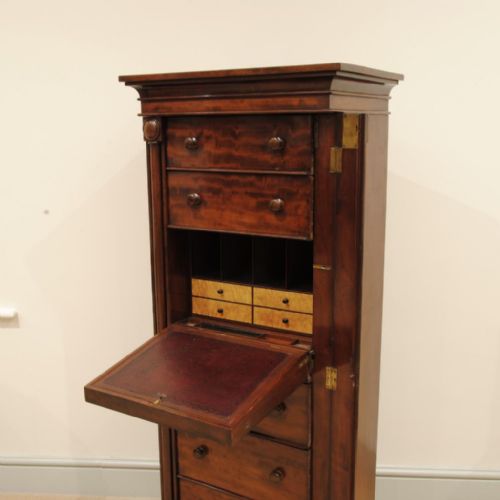 SUPERB QUALITY REGENCY PERIOD SECRETAIRE WELLINGTON CHEST - ADDITIONAL PHOTO 4