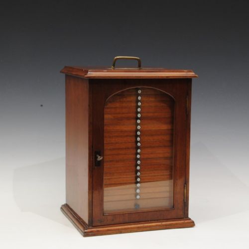 SUPERB 19TH CENTURY MICROSCOPE SLIDE CABINET AND 280 SLIDES - ADDITIONAL PHOTO 2