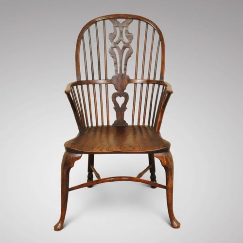 18TH CENTURY THAMES VALLEY YEW WOOD WINDSOR ARMCHAIR - ADDITIONAL PHOTO 1