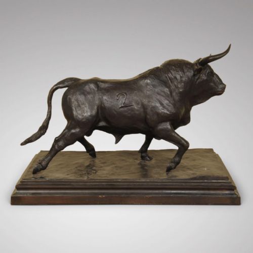 19th Century Mene Bronze Bull