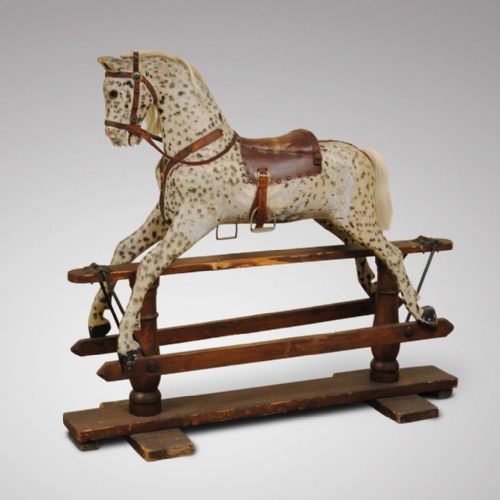 19th Century Dapple Rocking Horse