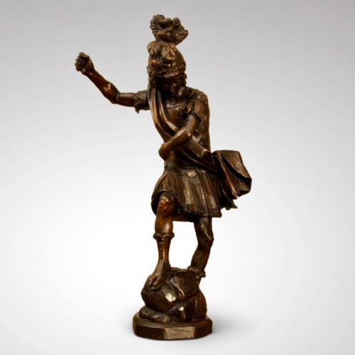 Flemish Carved Oak Figure of Saint George
