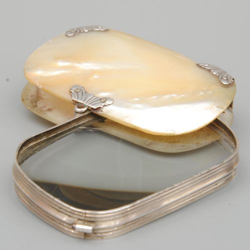 18th Century Mother of Pearl and Silver Magnifying Glass
