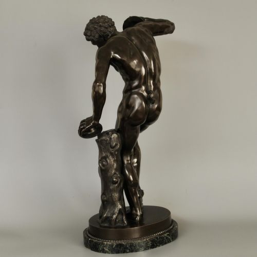 GRAND TOUR BRONZE OF THE DANCING FAUN WITH CYMBALS - ADDITIONAL PHOTO 2