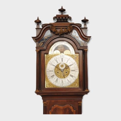 A FINE AND ELEGANT 18TH CENTURY MAHOGANY LONGCASE CLOCK - ADDITIONAL PHOTO 1