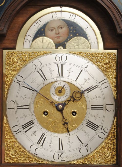A FINE AND ELEGANT 18TH CENTURY MAHOGANY LONGCASE CLOCK - ADDITIONAL PHOTO 2