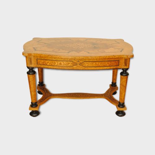 19TH CENTURY GERMAN MARQUETRY CENTRE TABLE - ADDITIONAL PHOTO 1