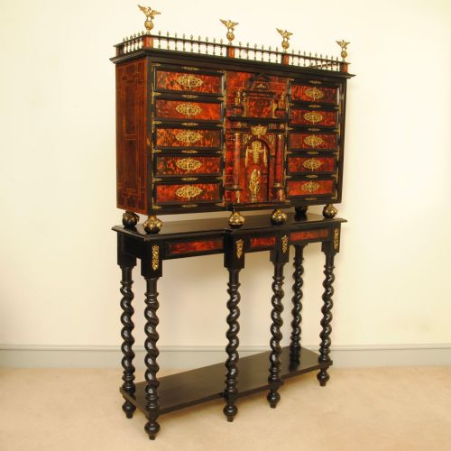 Stunning Late 17th Century Spanish Tortoiseshell Cabinet