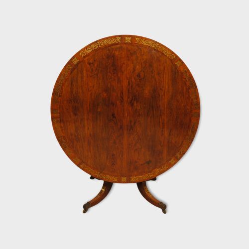 A Fine Regency Brass Inlaid Centre Table