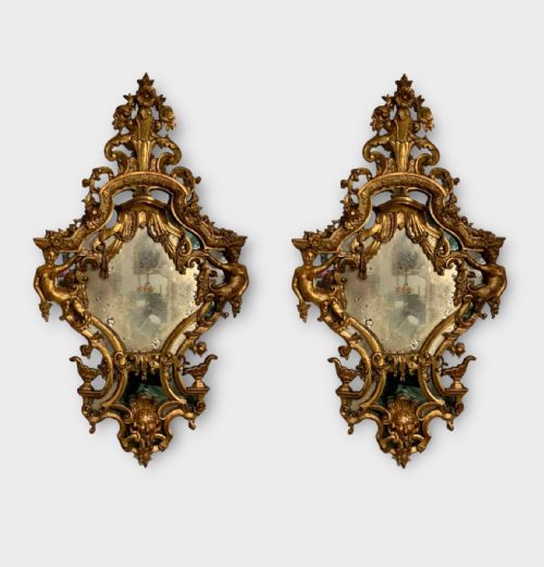 A Pair of Late 18th Century Italian Mirrors of Good Size