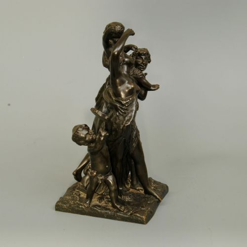 19TH CENTURY BRONZE GROUP WITH BACCUS MAIDENS AND PUTTI - ADDITIONAL PHOTO 2