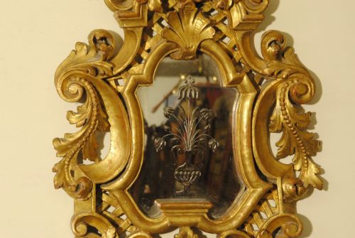A PAIR OF 19TH CENTURY ITALIAN GILTWOOD MIRRORS - ADDITIONAL PHOTO 2