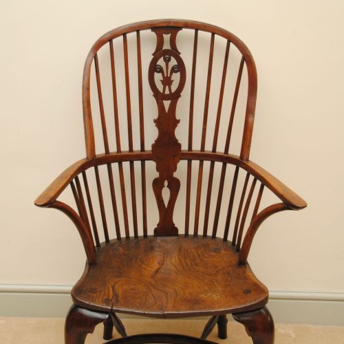 18TH CENTURY THAMES VALLEY YEW WOOD WINDSOR ARMCHAIR - ADDITIONAL PHOTO 1