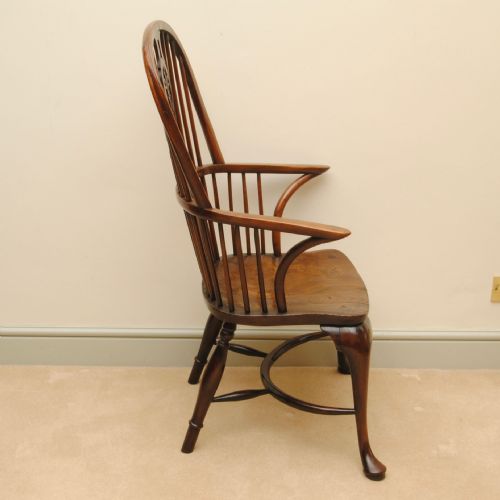 18TH CENTURY THAMES VALLEY YEW WOOD WINDSOR ARMCHAIR - ADDITIONAL PHOTO 2