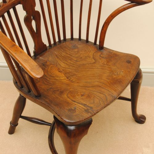 18TH CENTURY THAMES VALLEY YEW WOOD WINDSOR ARMCHAIR - ADDITIONAL PHOTO 3