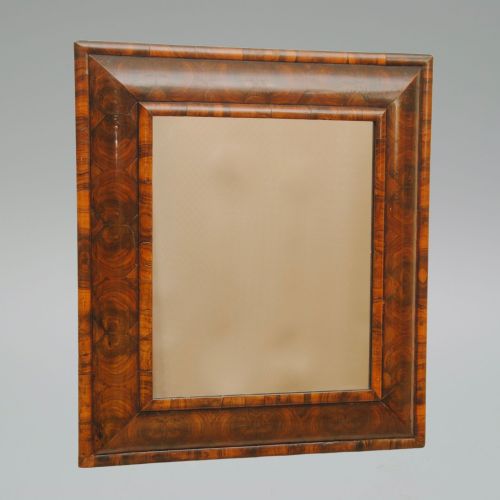 17th Century Oyster Veneered Cushion Mirror