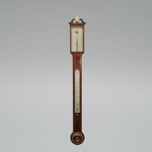 A Fine Regency Period Mahogany Stick Barometer by Harris, London