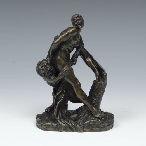A Bronze Figure of Milo of Croton After Pierre Puget