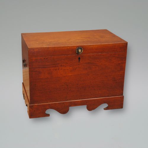 SOLID SATINWOOD COLONIAL TRUNK - ADDITIONAL PHOTO 1