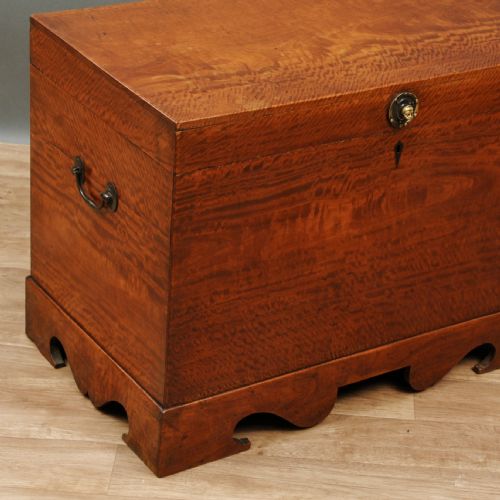 SOLID SATINWOOD COLONIAL TRUNK - ADDITIONAL PHOTO 2