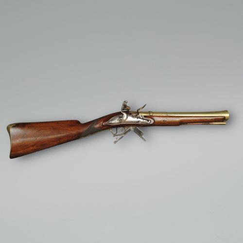 18th century brass barrelled flintlock blunderbuss - CATEGORY: ANTIQUE MISCELLANEOUS - DATED 18TH CENTURY