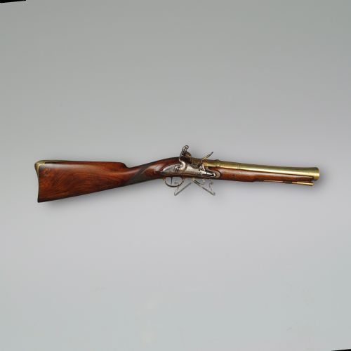 18TH CENTURY BRASS BARRELLED FLINTLOCK BLUNDERBUSS - ADDITIONAL PHOTO 5