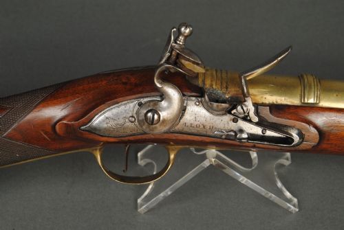 18TH CENTURY BRASS BARRELLED FLINTLOCK BLUNDERBUSS - ADDITIONAL PHOTO 6